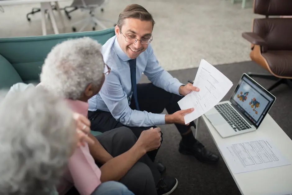 Financial advisor with seniors
