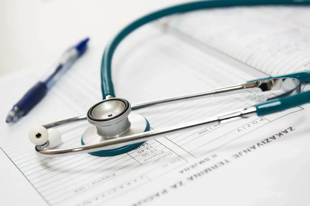 Doctor tools and paperwork